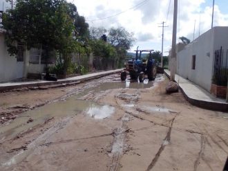 Reprochan encharcamientos por obra sin terminar