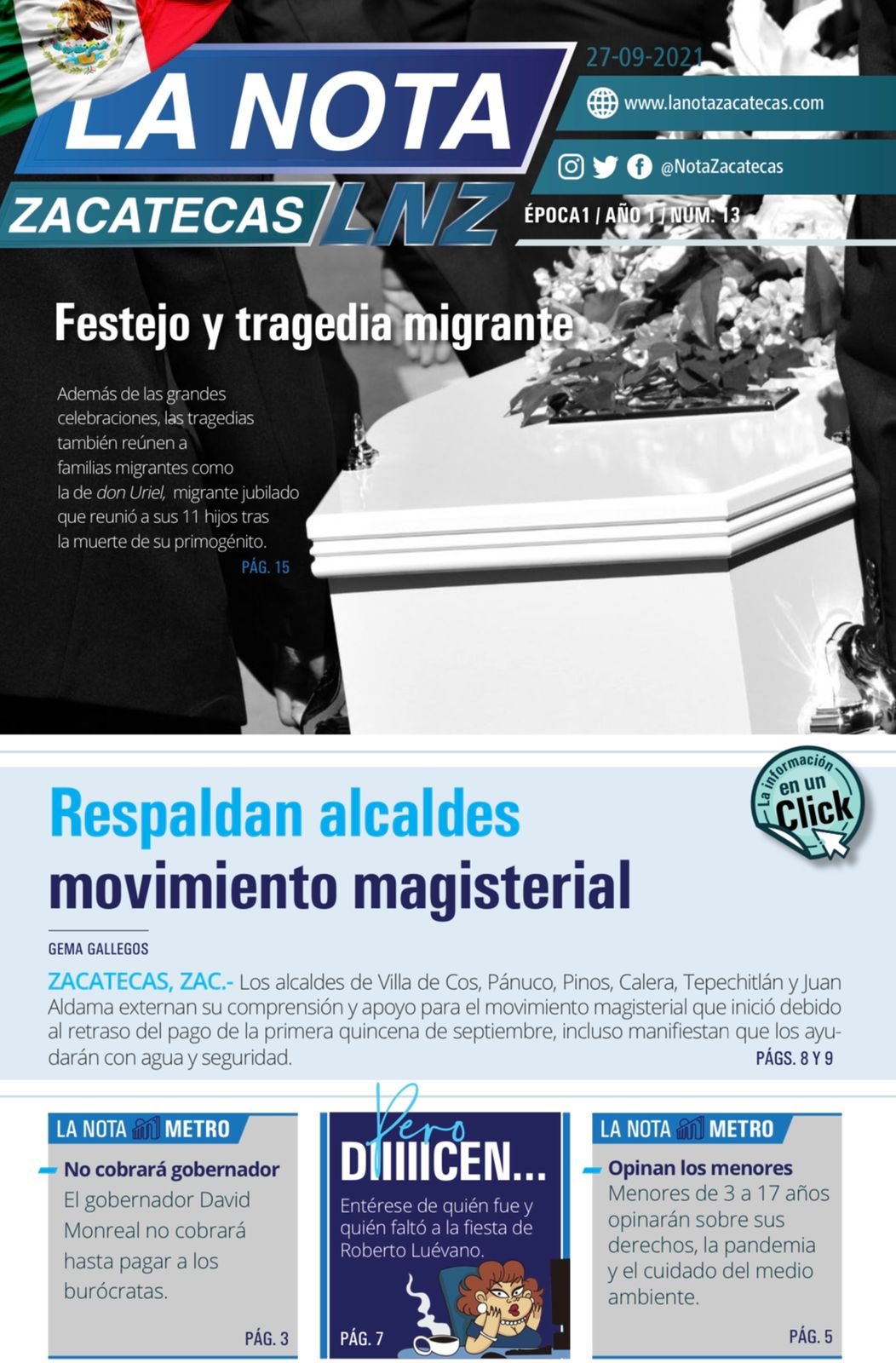 La Nota Zacatecas 27/09/21