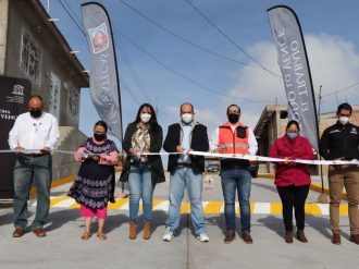 Gobierno capitalino rehabilita calle en colonia CTM