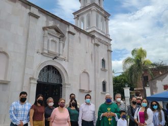 Avanza construcción del templo del Sagrado Corazón