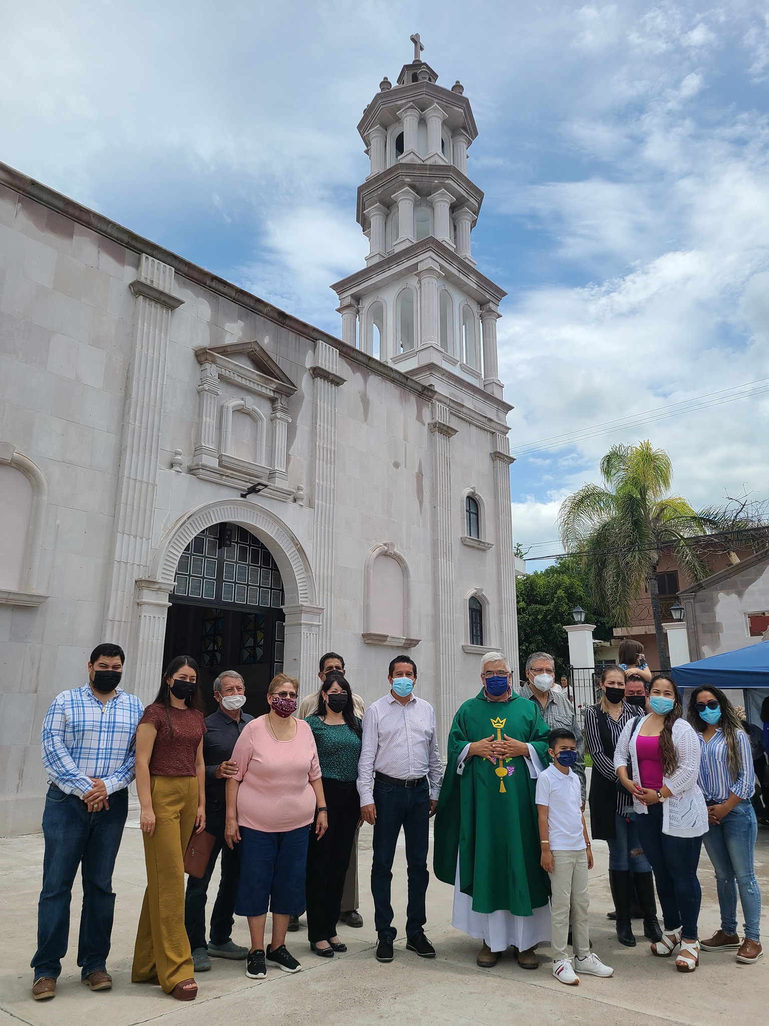 Avanza construcción del templo del Sagrado Corazón