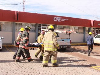 Fomentan cultura de prevención con simulacro.