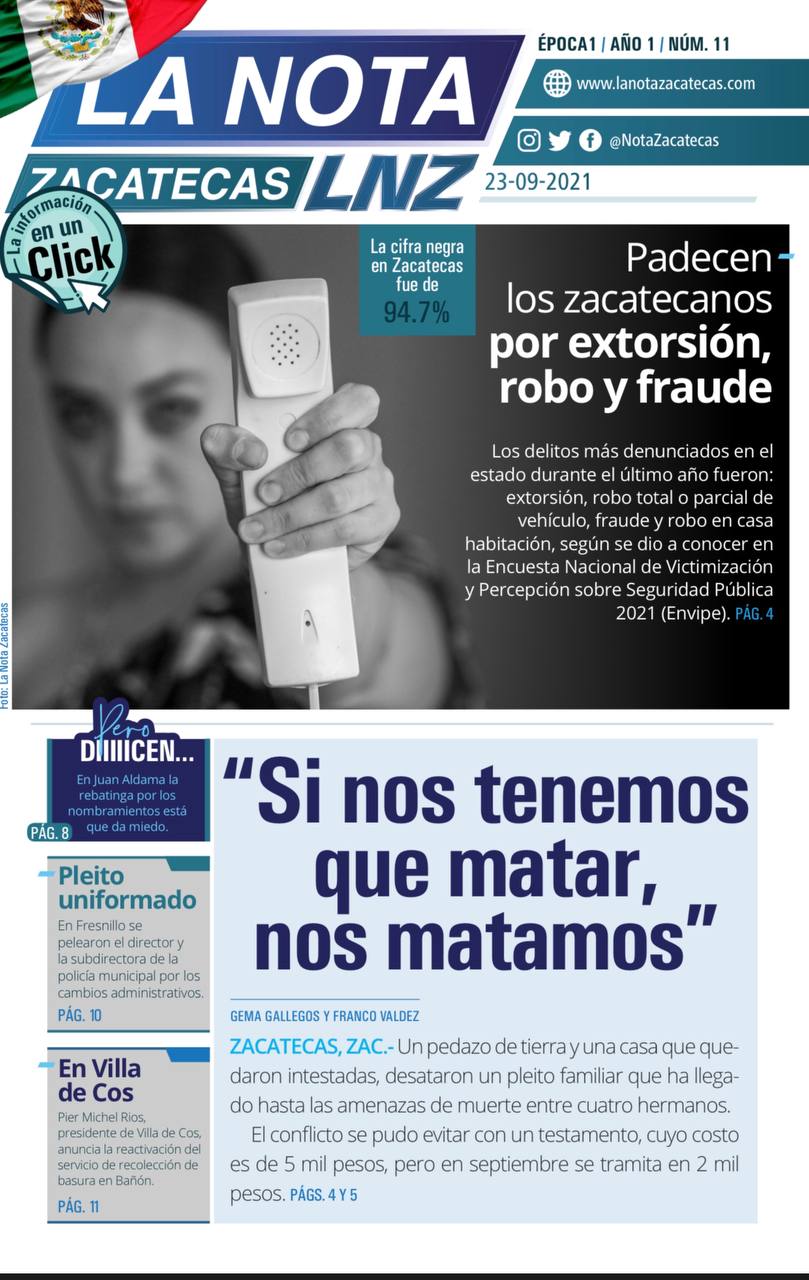 La Nota Zacatecas 23/09/21