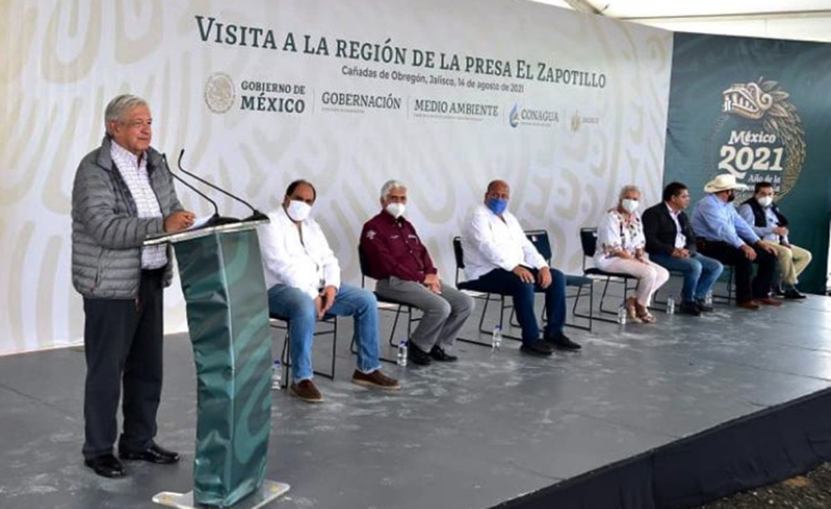 AMLO logra acuerdo para continuar trabajos de la presa El Zapotillo