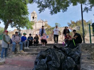 Limpian el Santuario de Guadalupe