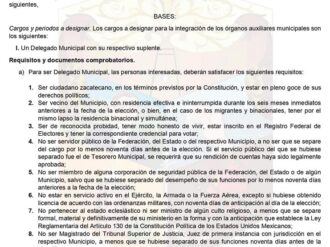 Buscan a delegados municipales en Pánuco