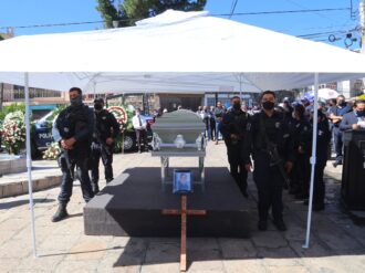 Despiden a Ricardo Lamas, policía asesinado en la Bicentenario