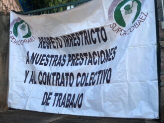 En huelga, el Supdacobaez