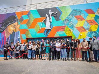 Develan mural en homenaje a los desaparecidos