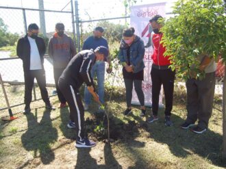 Inicia reforestación en el fraccionamiento Bosques