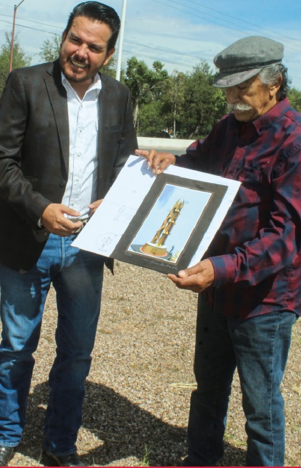 Colocarán la escultura Flam en la entrada a Ojocaliente