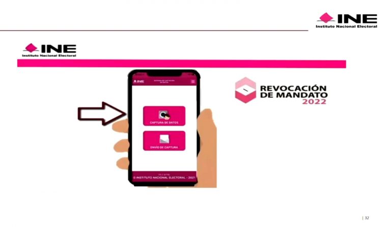 Inicia INE capacitación sobre la aplicación móvil (APP) para recabar el apoyo ciudadano para la Revocación de Mandato