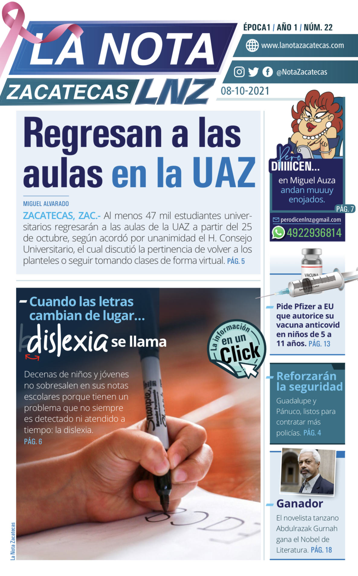 La Nota Zacatecas 8/10/21