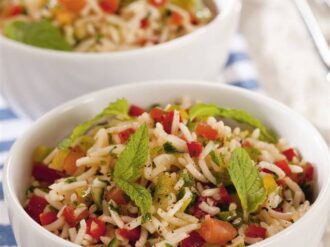 Ensalada de arroz basmati