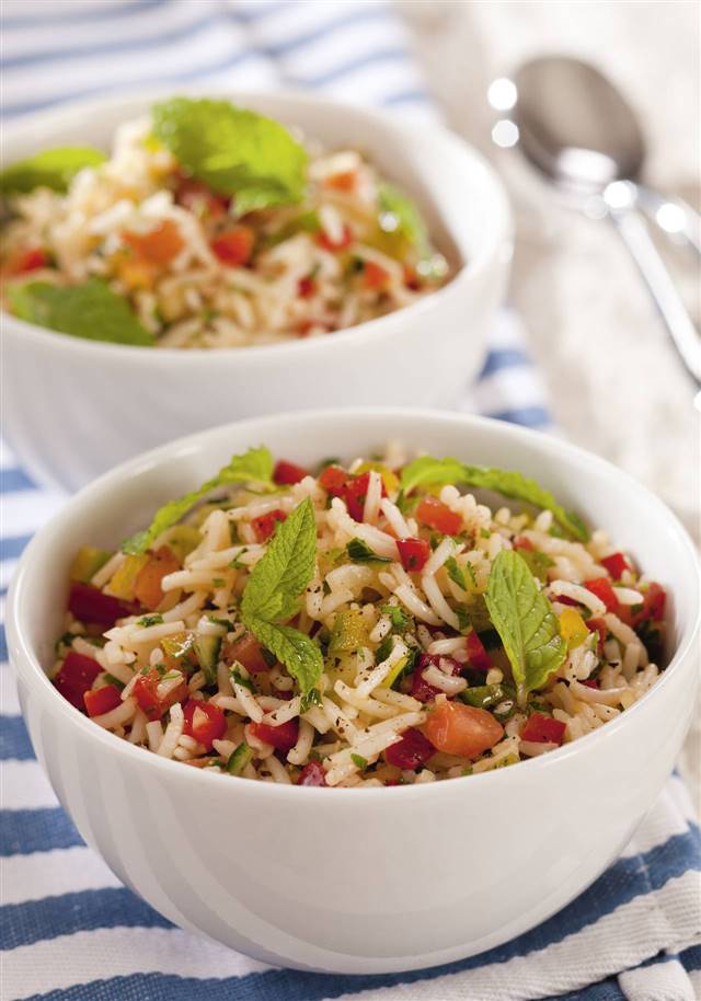 Ensalada de arroz basmati