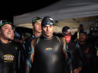 Arranca el ultra mx515 con la disciplina de natación en la presa de Santacruz