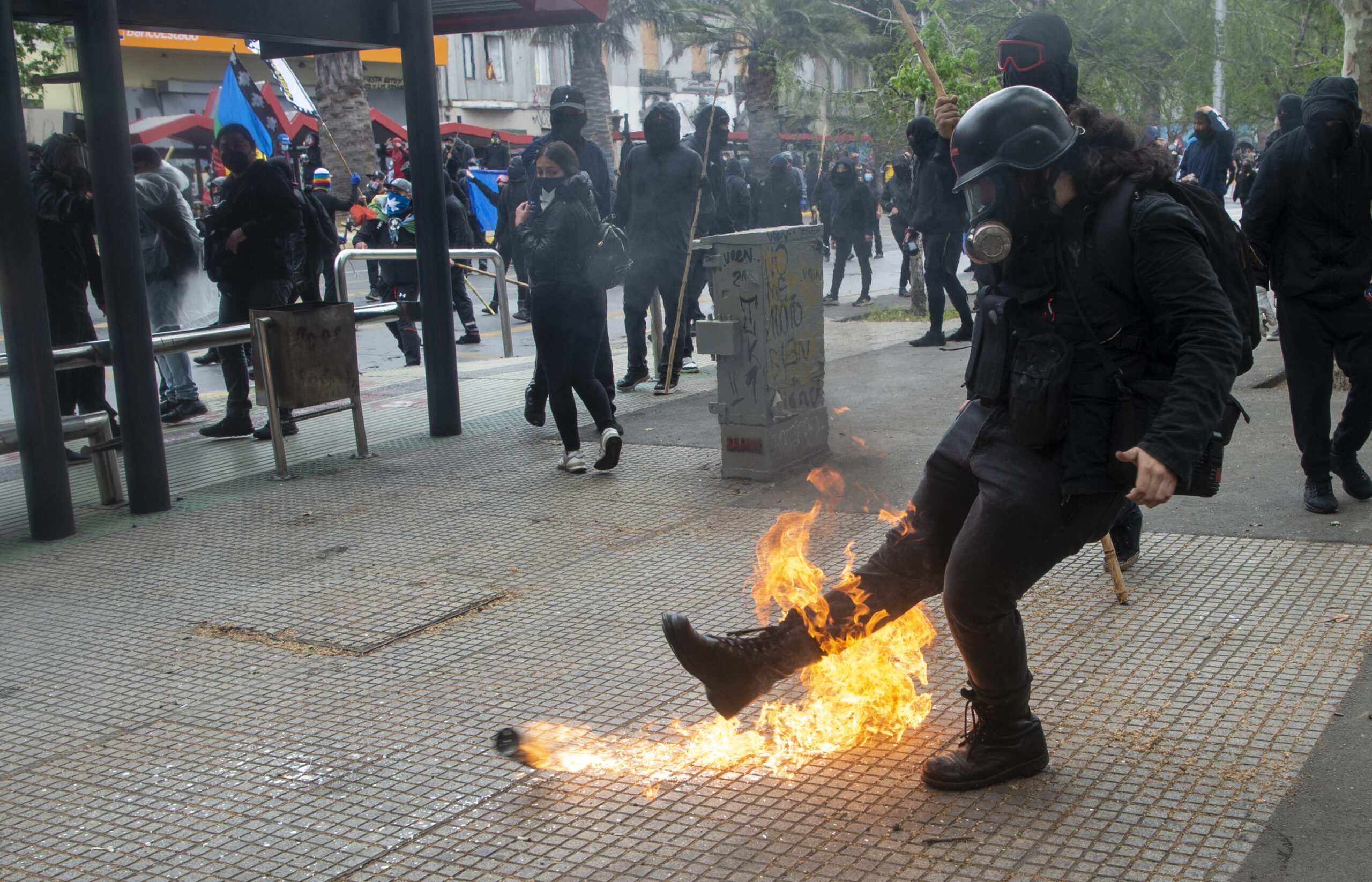 Incidentes en marcha mapuche en Chile dejan al menos 10 detenidos y 18 heridos