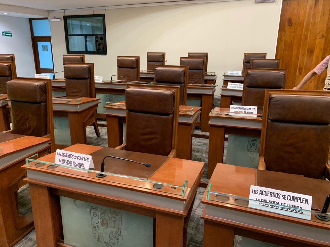 Demandan la falta de cumplimiento en acuerdos en el Congreso del Estado