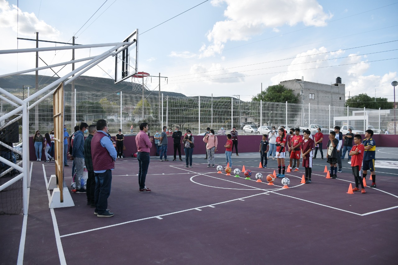 Ayuntamiento de Guadalupe mantiene el compromiso de rehabilitar espacios públicos deportivos