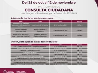 Gobierno municipal invita a guadalupenses a participar en la consulta ciudadana