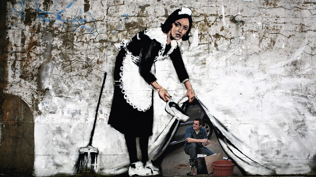 Subastan en 25 millones de dólares la obra autodestruida de Banksy