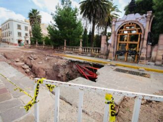 La alameda, el agua y el socavón