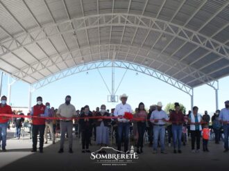 El alcalde, Alan Murillo entrega domo en la comunidad Emiliano Zapata