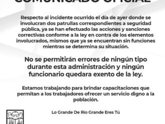 Iniciaron investigación respecto a “arrancones” por parte de elementos de seguridad de Río Grande