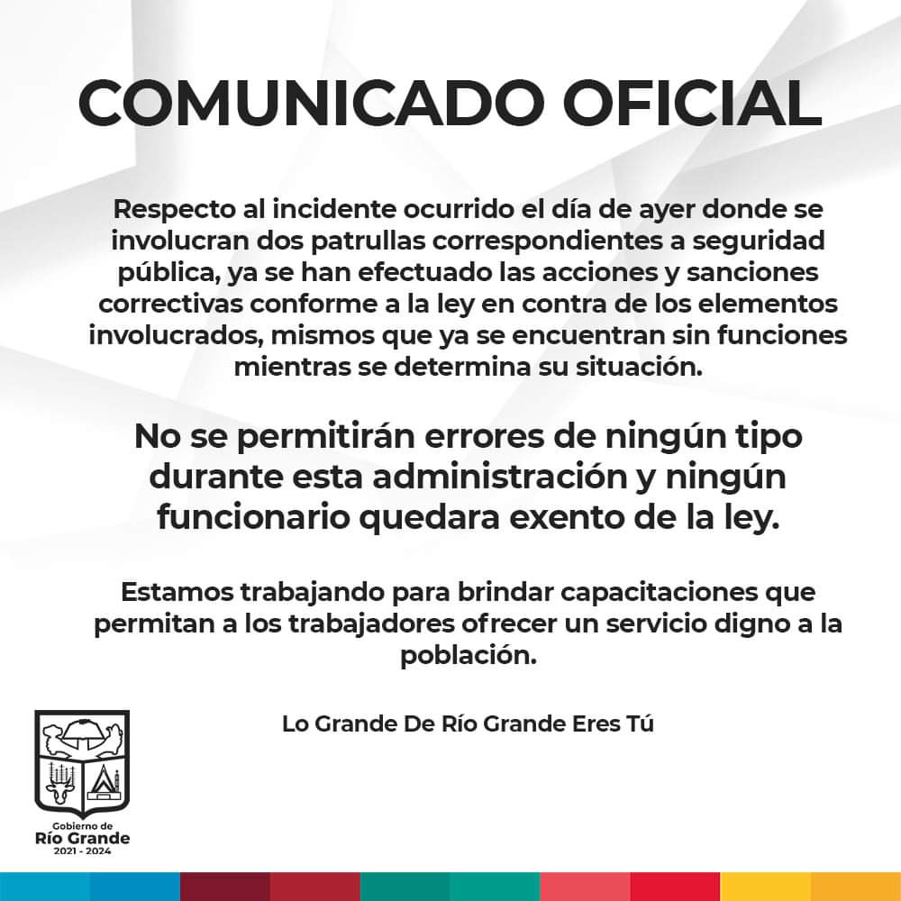 Iniciaron investigación respecto a “arrancones” por parte de elementos de seguridad de Río Grande