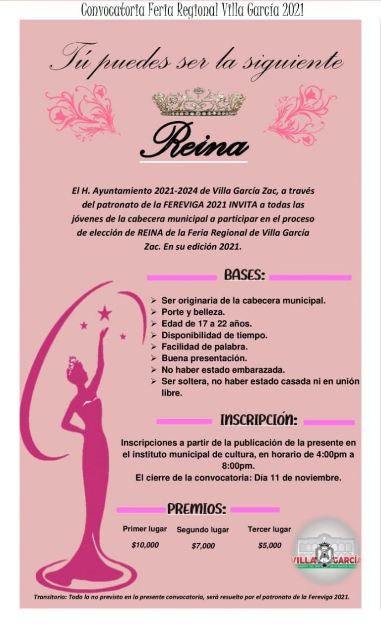 Machista, convocatoria para reina de la feria de Villa García