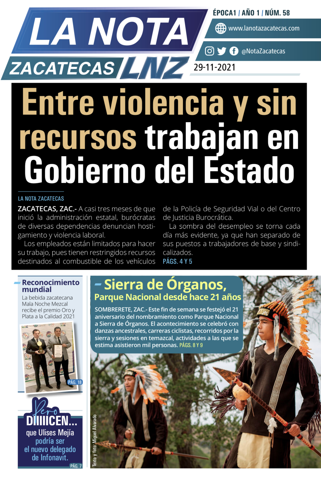 La Nota Zacatecas 29/11/21