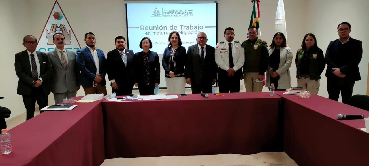 Se reúne CDHEZ y CNDH se reúnen con Cónsules y autoridades del SEDIF, INM y SSP para revisar la política y acciones en materia migratoria