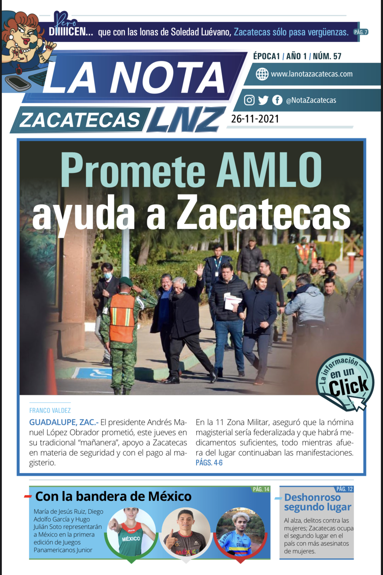 La Nota Zacatecas 26/11/21