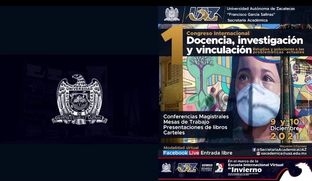 UAZ invita a participar en Primer Congreso Internacional: Docencia, investigación y vinculación.
