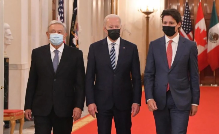 Se reúnen AMLO, Biden y Trudeau en la Cumbre de Líderes de América del Norte