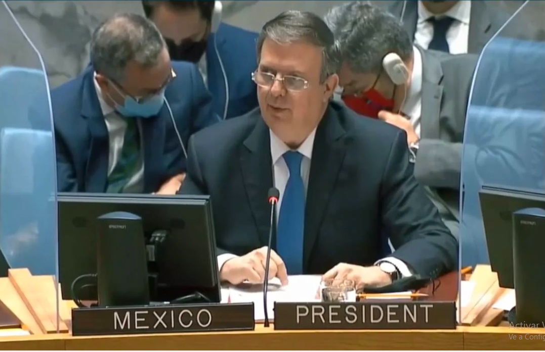 Ebrard pide ante la ONU combatir el tráfico de armas junto al sector privado
