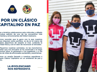 América y Pumas emiten mensaje previo al Clásico Capitalino