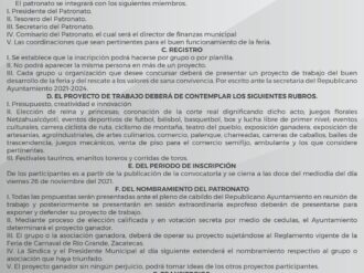 Autoridades de Río Grande te invitan a formar parte del Patronato de la Feria Carnaval 2022