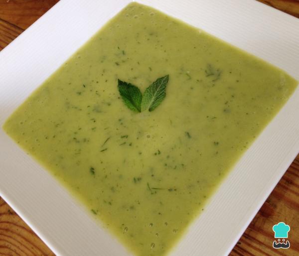 Crema fría de aguacate y limón