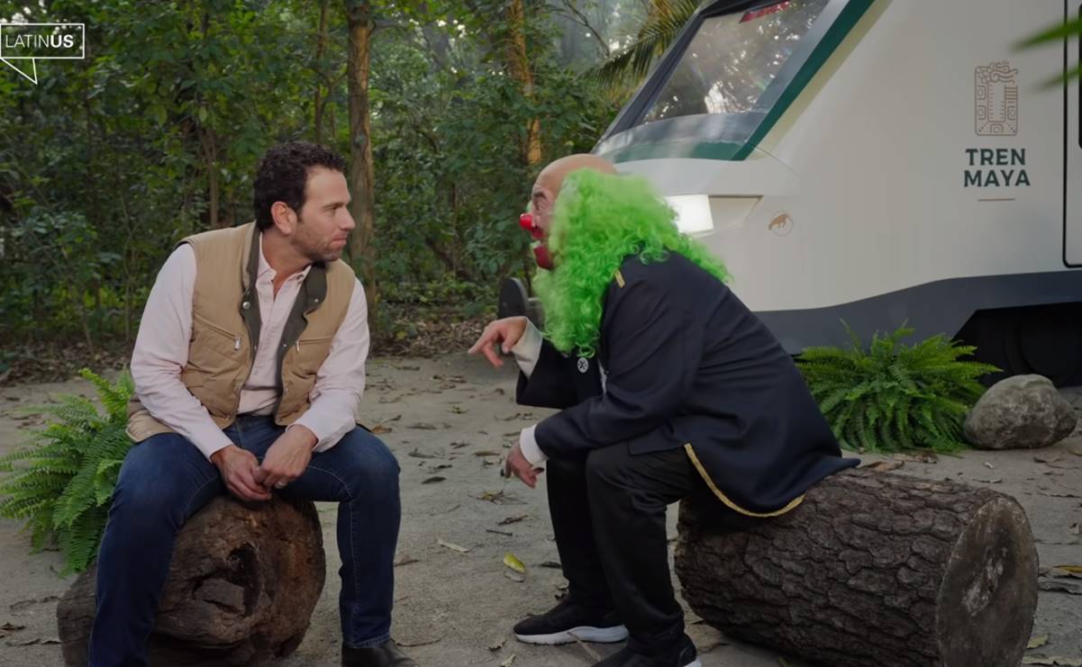 Con cautela de ser agredidos, Loret y Brozo visitan el Tren Maya tras «decretazo»