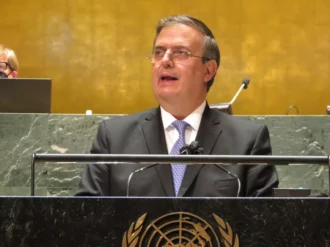 Ebrard pide ante la ONU combatir el tráfico de armas junto al sector privado