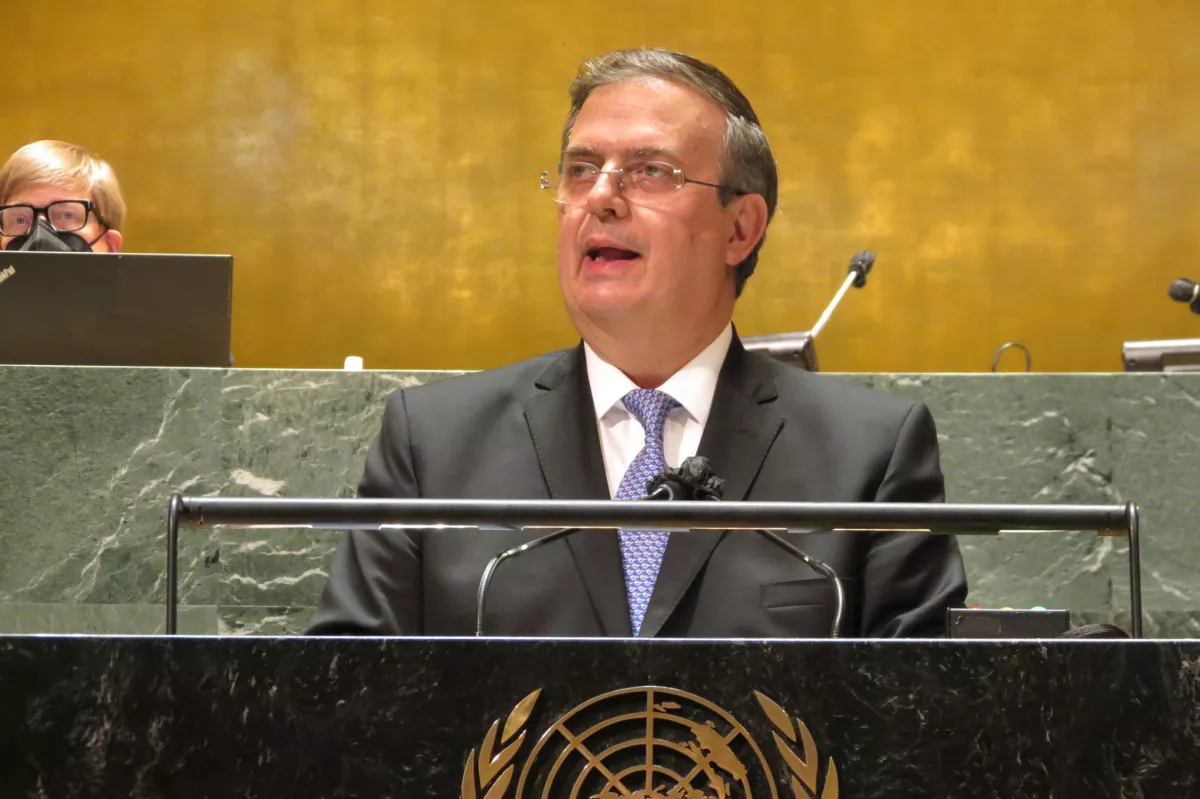Ebrard pide ante la ONU combatir el tráfico de armas junto al sector privado