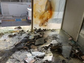 Protección Civil Estatal sofoca conato de incendio en Hospital del Issste