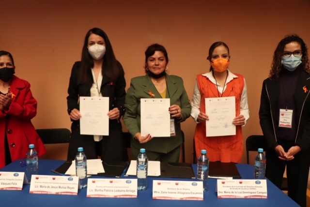 Firman convenio para ayudar en los procesos de reinserción del CERESO femenil de Cieneguillas