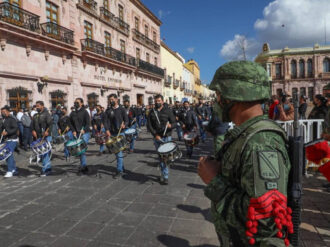 Presencia Gobernador David Monreal desfile conmemorativo del 111 Aniversario del inicio de la Revolución Mexicana