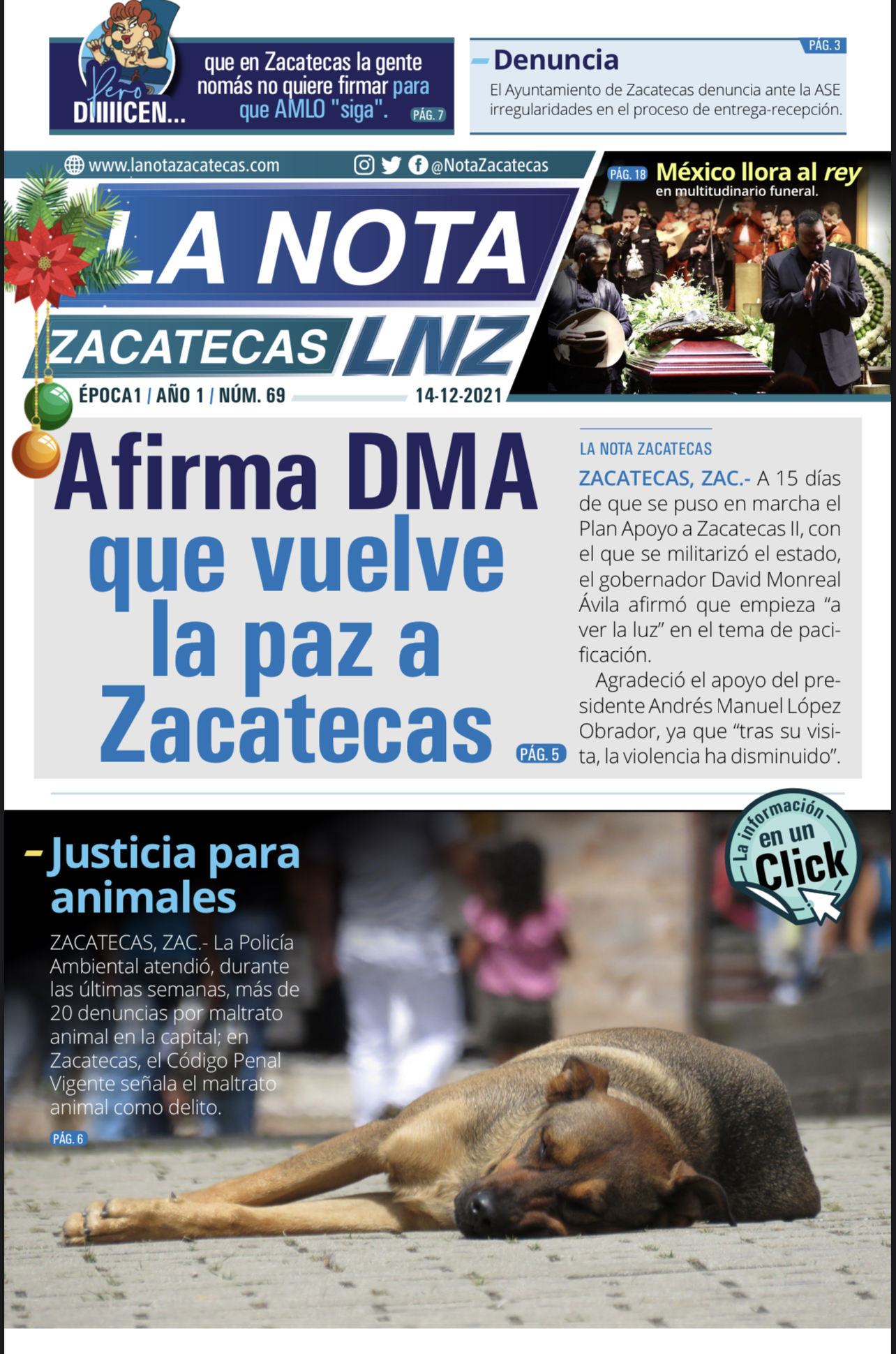 La Nota Zacatecas 14/12/2021