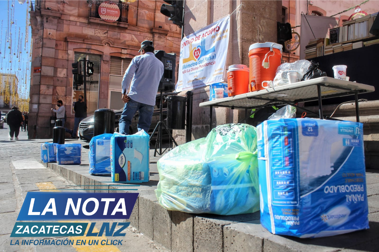 “Kilómetro del pañal” recolecta para apoyar a adultos mayores