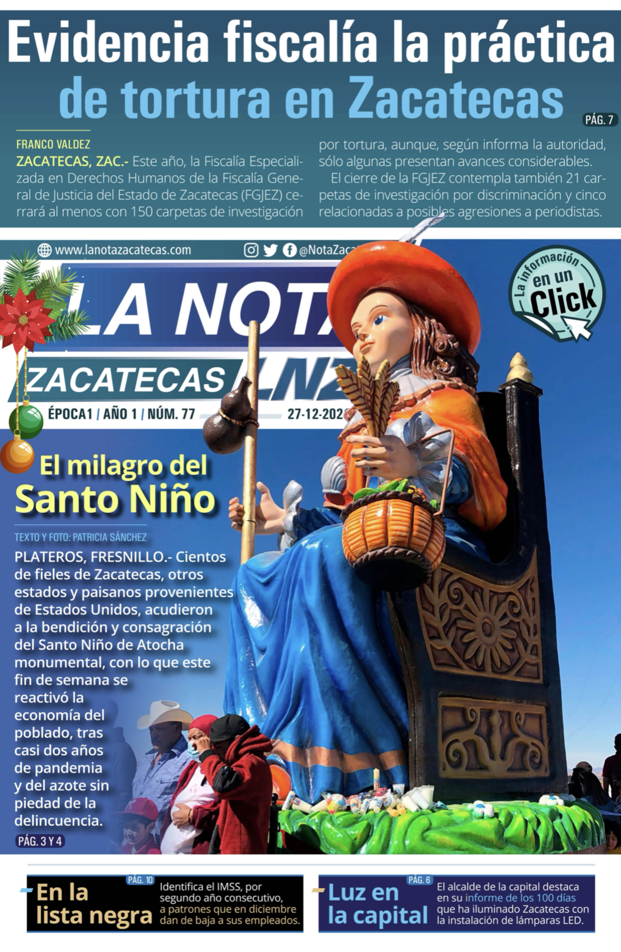 La Nota Zacatecas 27/12/21