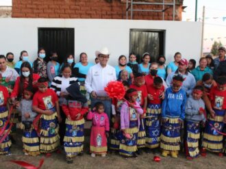 Entregan rehabilitación de sanitarios en la comunidad Bañuelos Viejo