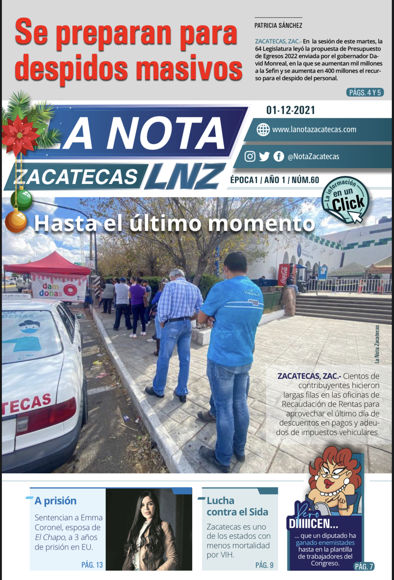 La Nota Zacatecas 1/12/21